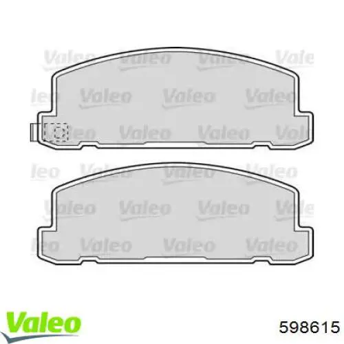 Передние тормозные колодки 598615 VALEO