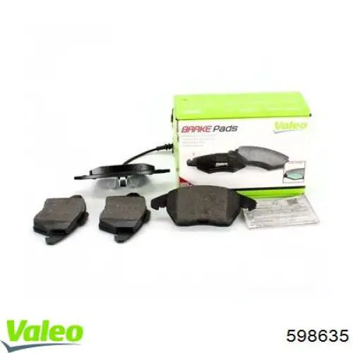 Купить 598635 VALEO Колодки тормозные
