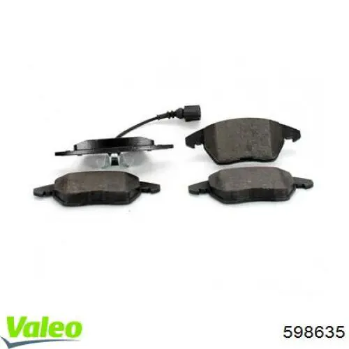 Передние тормозные колодки 598635 VALEO