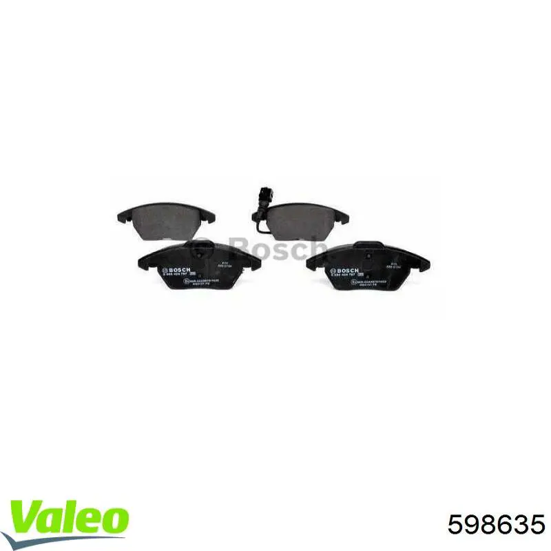 Тормозные колодки VALEO 598635