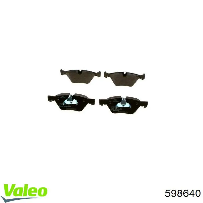 Купить 598640 VALEO Колодки тормозные