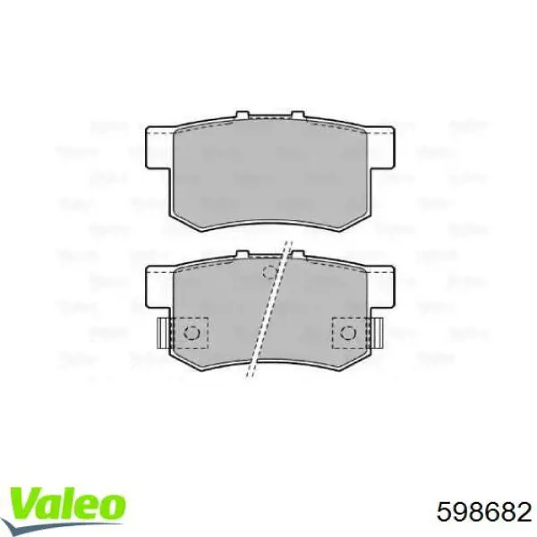 Колодки дисковые  VALEO 598682 цена, от 15.16 USD