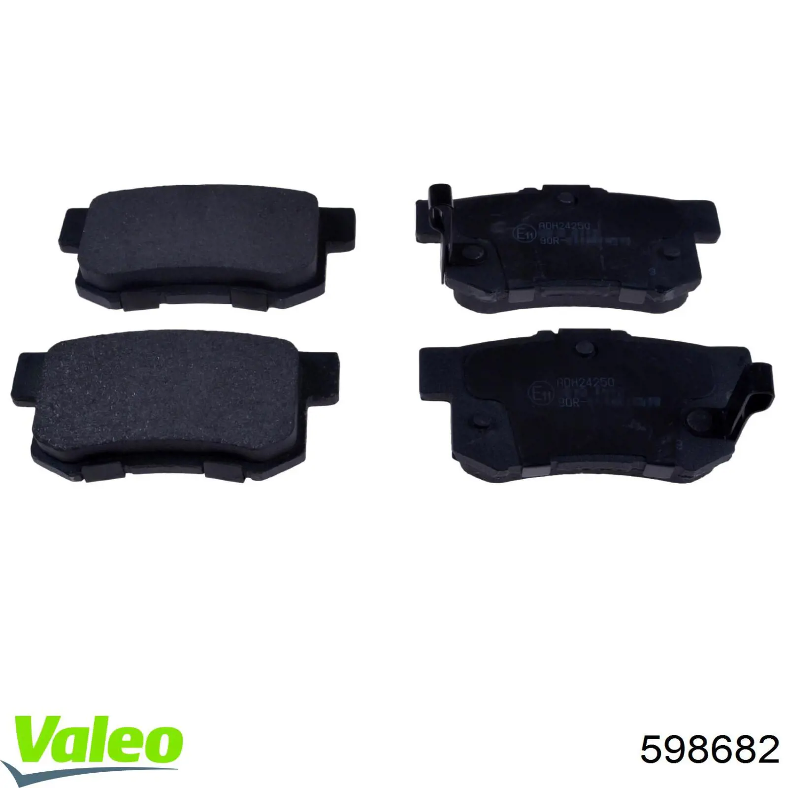 Купить 598682 VALEO Колодки тормозные задние, дисковые