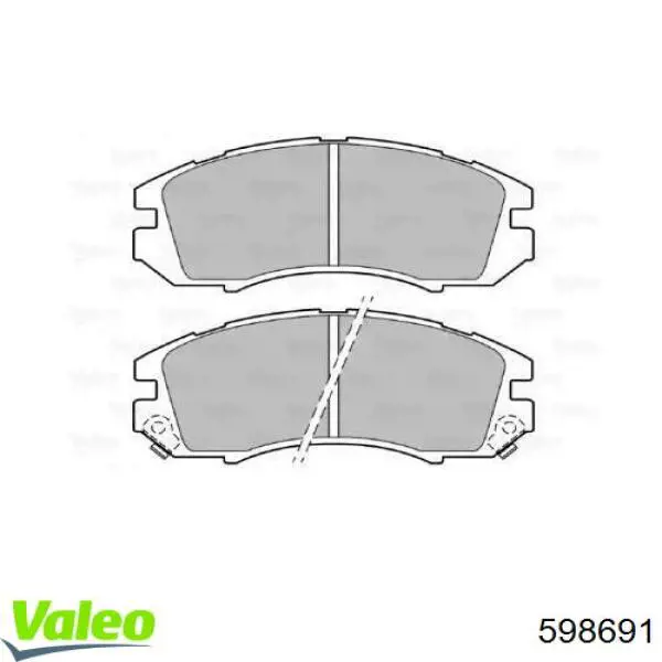 Передние тормозные колодки 598691 VALEO