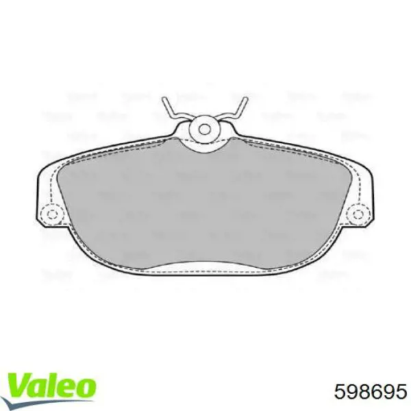 Передние тормозные колодки 598695 VALEO