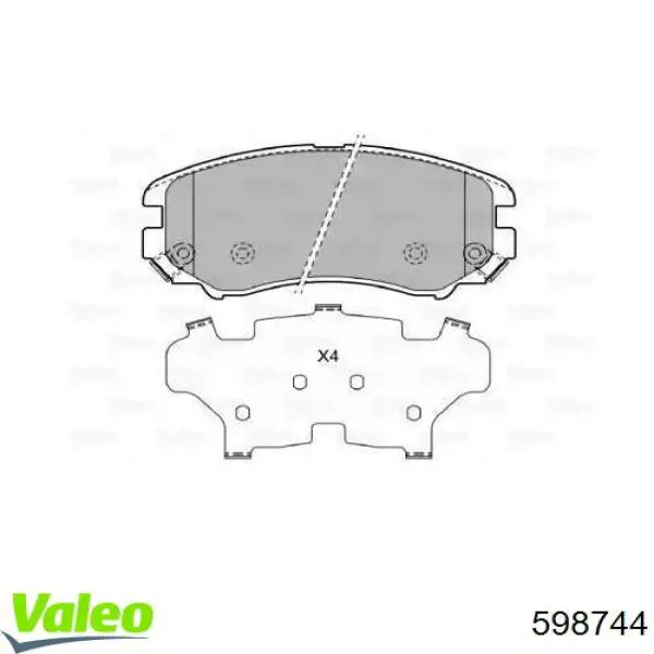 Колодки VALEO 598744 цена, от 14.28 USD