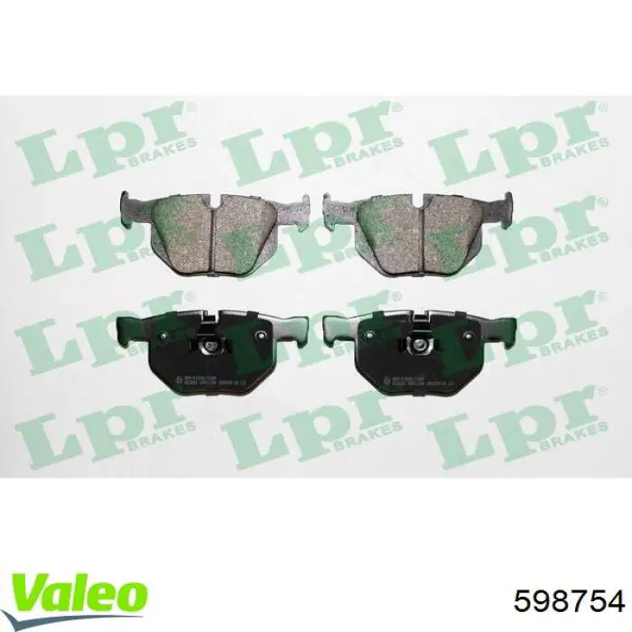 Колодки дисковые  VALEO 598754 цена, от 34.66 USD
