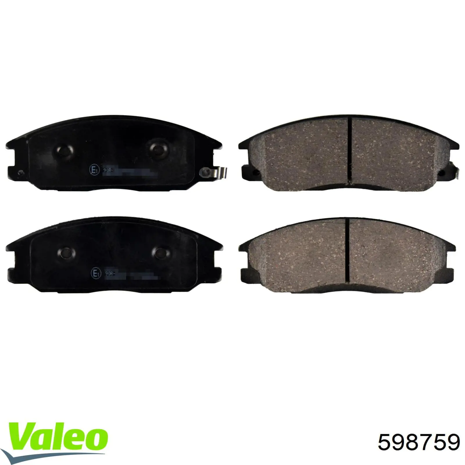 Купить 598759 VALEO Колодки тормозные