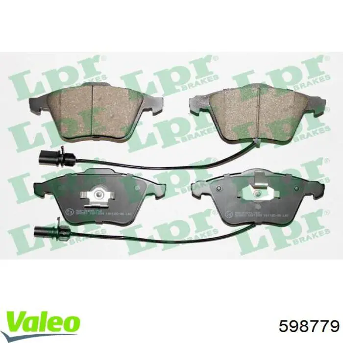 Тормозные колодки VALEO 598779