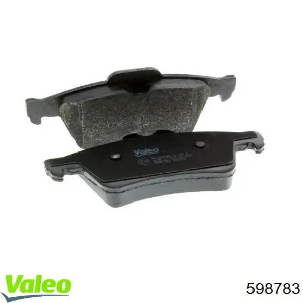 Задние тормозные колодки 598783 VALEO