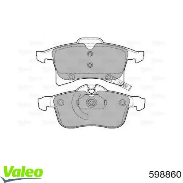 Колодки VALEO 598860 цена, от 24.65 USD