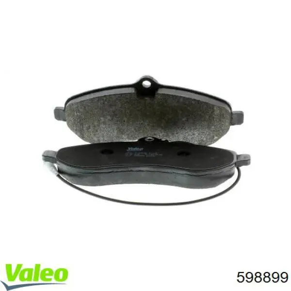 Передние тормозные колодки 598899 VALEO