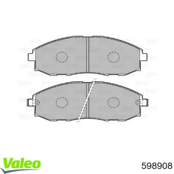 Передние тормозные колодки 598908 VALEO