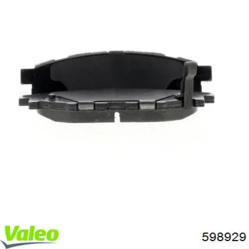 Задние тормозные колодки 598929 VALEO