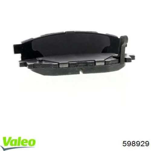 Задние тормозные колодки 598929 VALEO