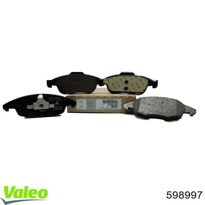 598997 VALEO Колодки передние