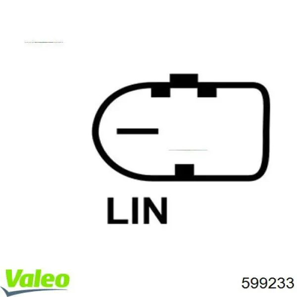 599233 VALEO реле-регулятор генератора (реле зарядки)