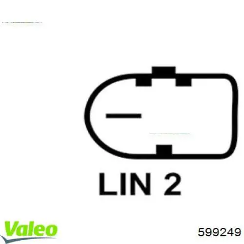 Реле-регулятор генератора (реле зарядки) VALEO 599249