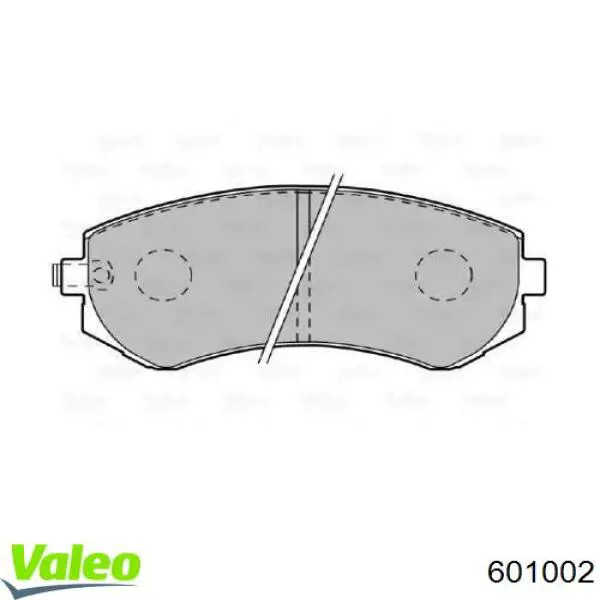 Передние тормозные колодки 601002 VALEO