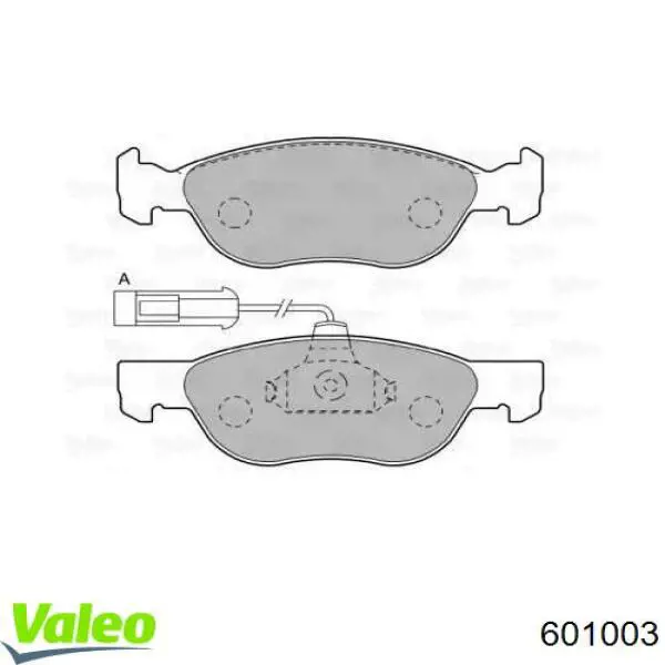 Передние тормозные колодки 601003 VALEO