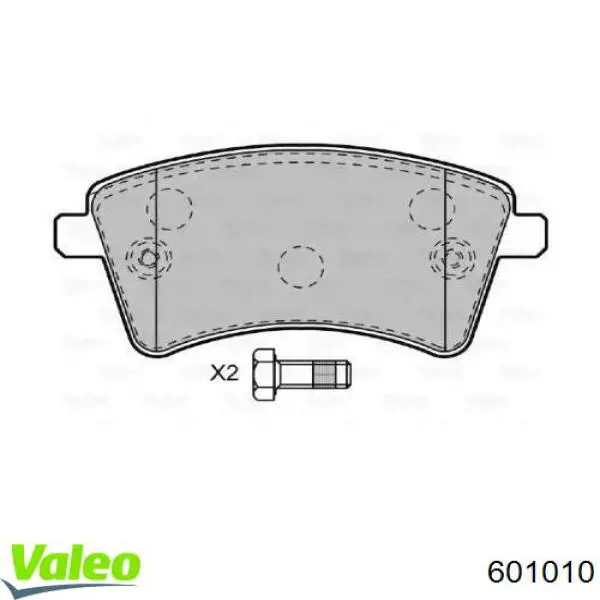 Передние тормозные колодки 601010 VALEO