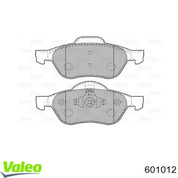 Передние тормозные колодки 601012 VALEO