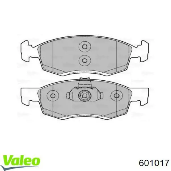 Передние тормозные колодки 601017 VALEO