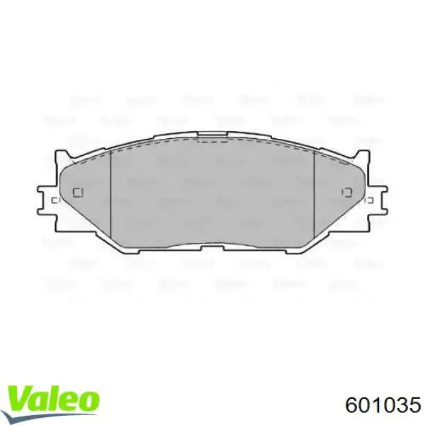 Передние тормозные колодки 601035 VALEO