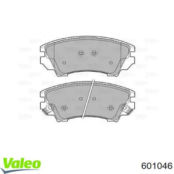 Передние тормозные колодки 601046 VALEO