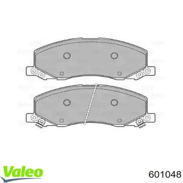 Передние тормозные колодки 601048 VALEO