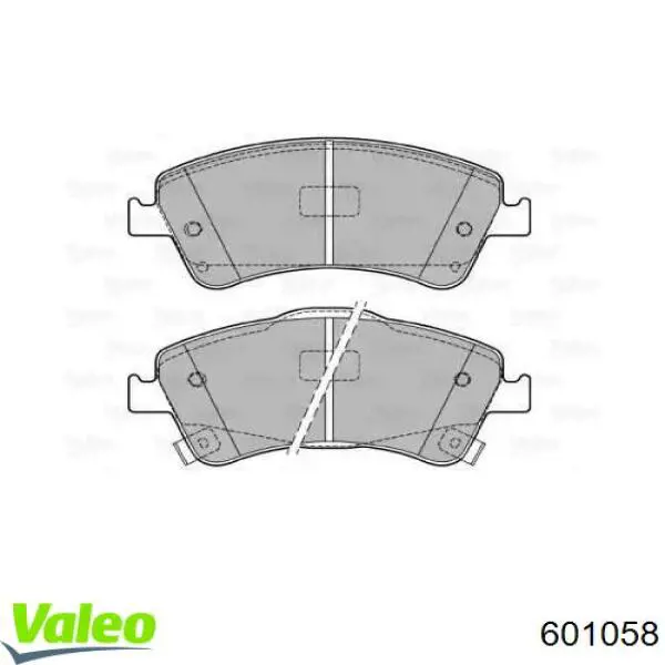 Передние тормозные колодки 601058 VALEO