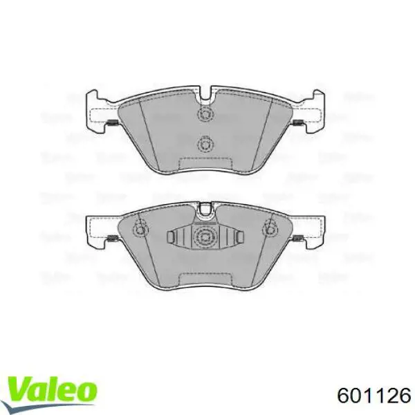 Передние тормозные колодки 601126 VALEO