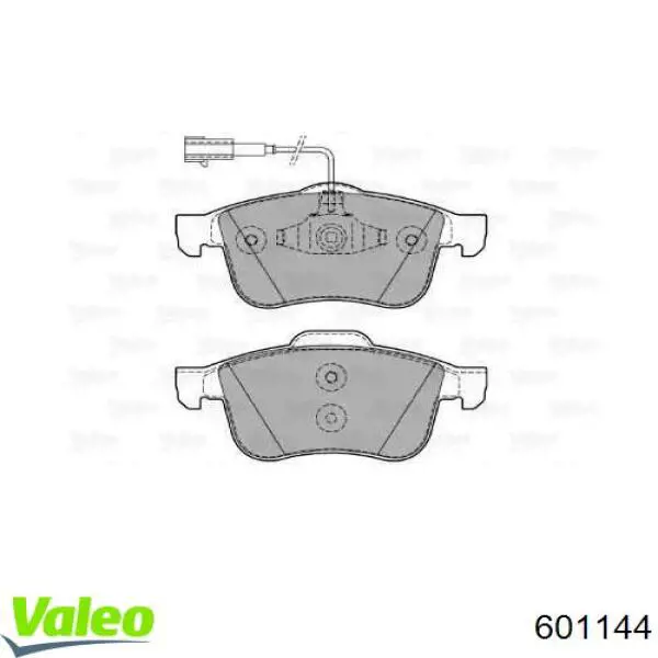 Передние тормозные колодки 601144 VALEO