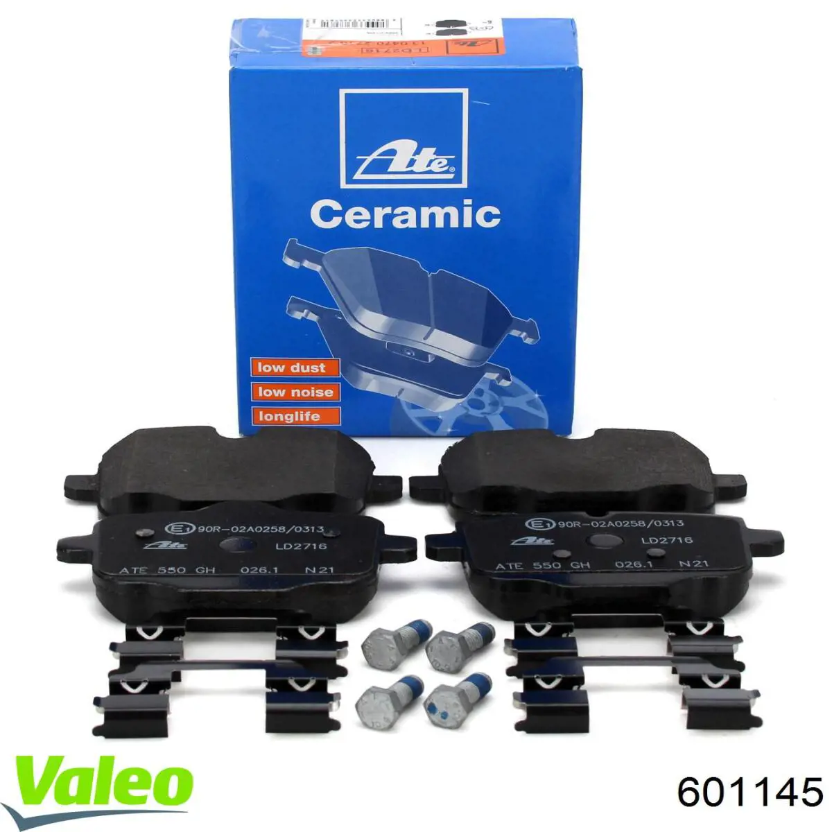 601145 VALEO Колодки тормозные дисковые комплект
