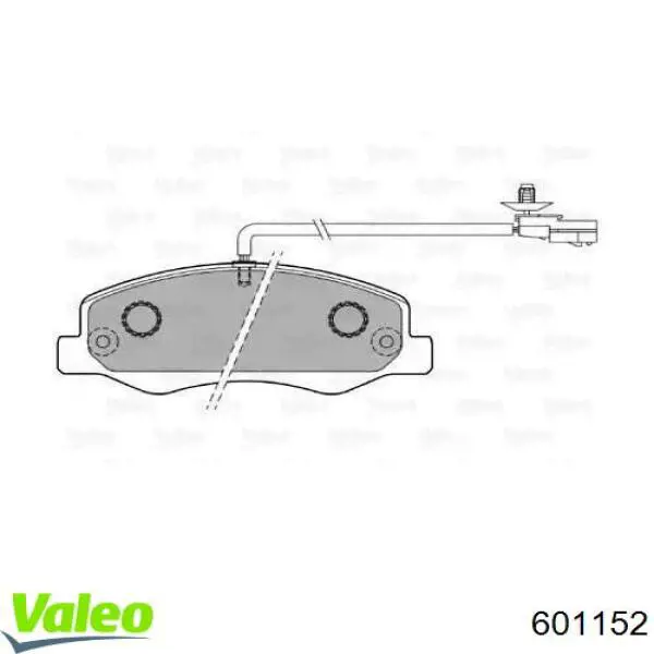 Задние тормозные колодки 601152 VALEO