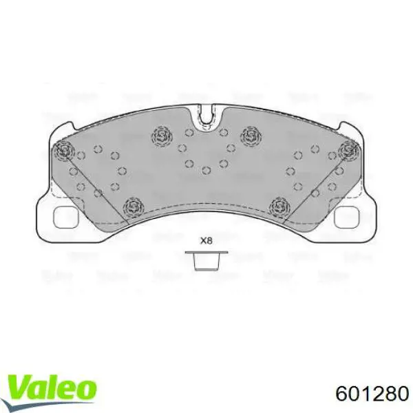 Передние тормозные колодки 601280 VALEO