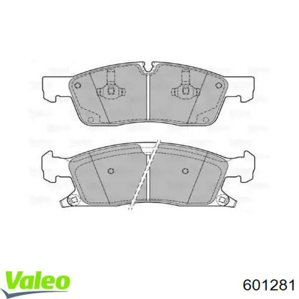 Передние тормозные колодки 601281 VALEO