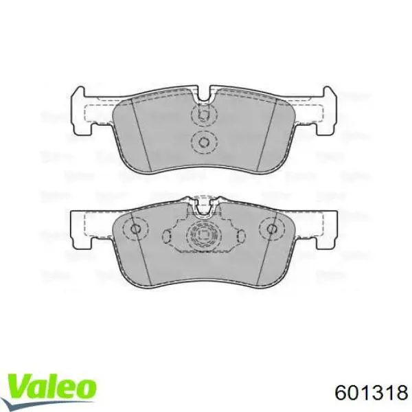 Передние тормозные колодки 601318 VALEO