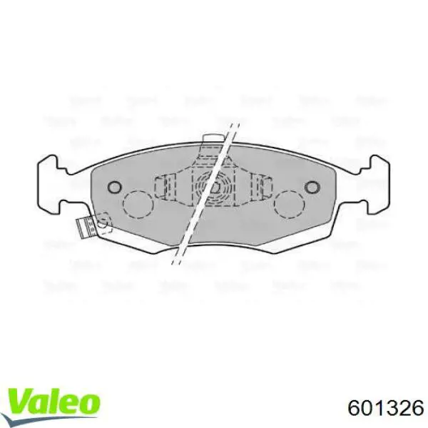 Передние тормозные колодки 601326 VALEO