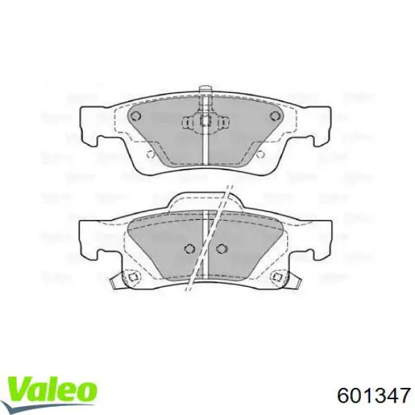 Задние тормозные колодки 601347 VALEO