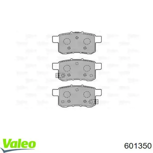 Задние тормозные колодки 601350 VALEO