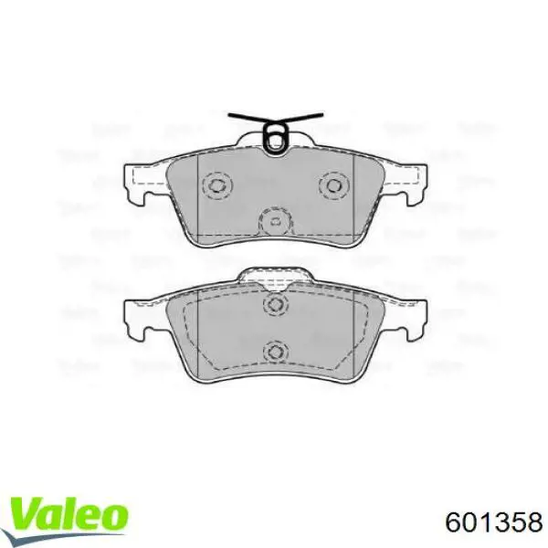 Задние тормозные колодки 601358 VALEO