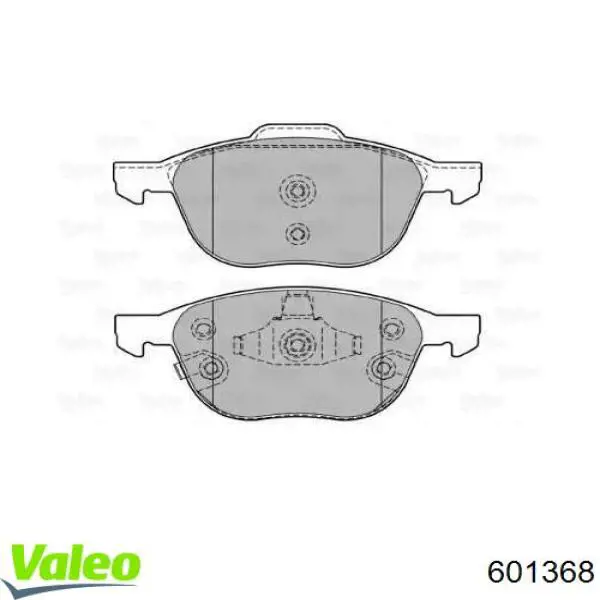 Передние тормозные колодки 601368 VALEO