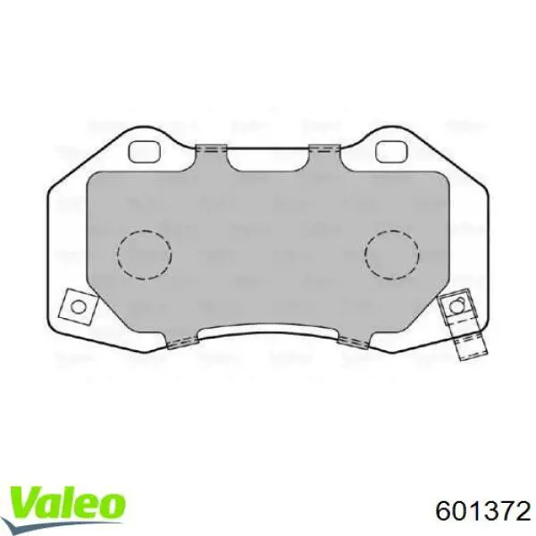 Передние тормозные колодки 601372 VALEO