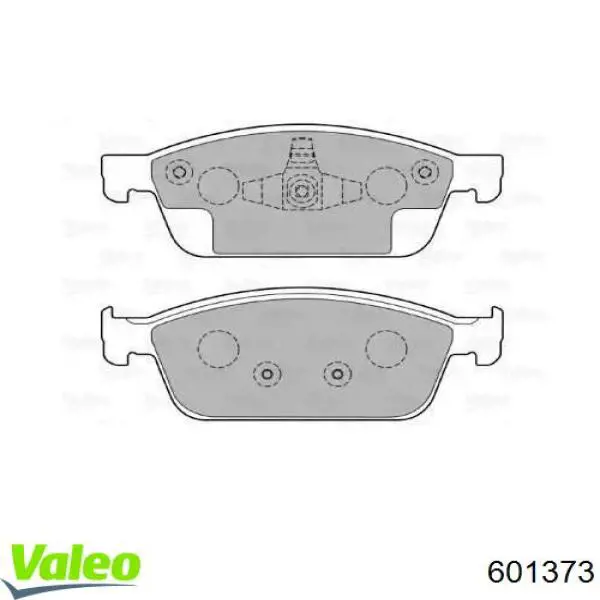 Передние тормозные колодки 601373 VALEO