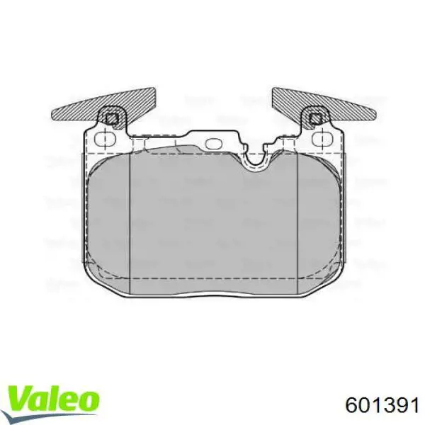 Передние тормозные колодки 601391 VALEO