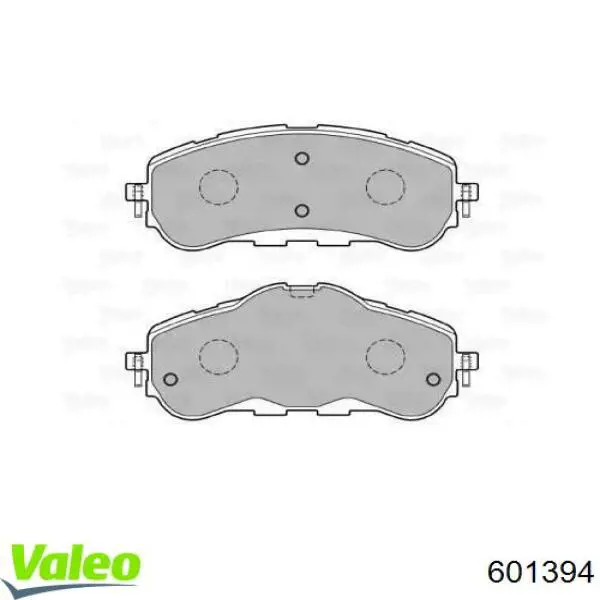 Передние тормозные колодки 601394 VALEO