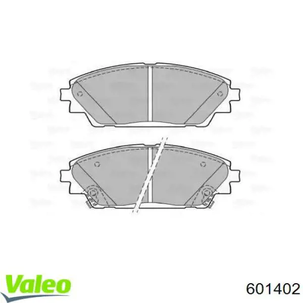 Передние тормозные колодки 601402 VALEO