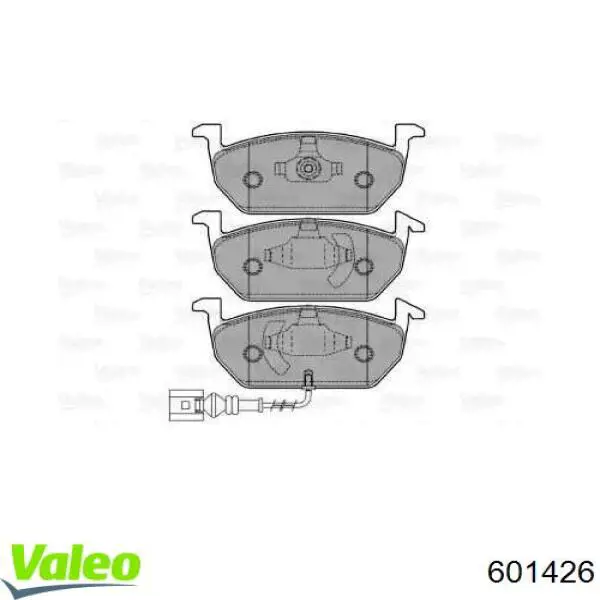 Передние тормозные колодки 601426 VALEO