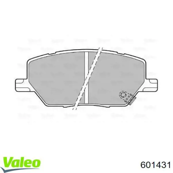 601431 VALEO sapatas do freio dianteiras de disco